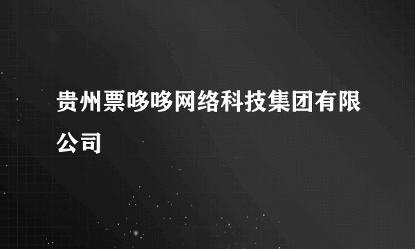 贵州票哆哆网络科技集团有限公司