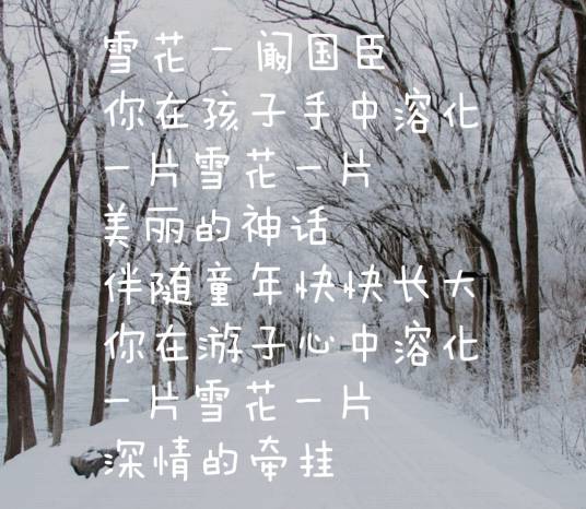 雪花（阚国臣演唱的歌曲）