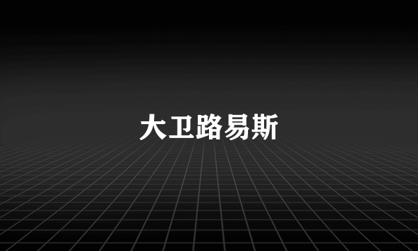 大卫路易斯
