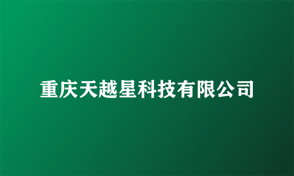 重庆天越星科技有限公司