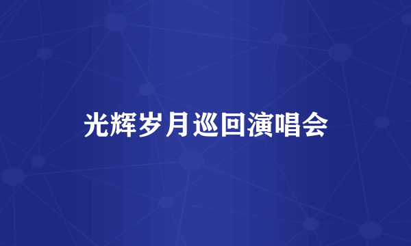 光辉岁月巡回演唱会