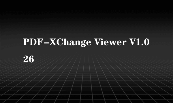 PDF-XChange Viewer V1.026