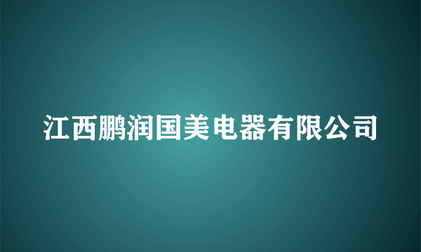 江西鹏润国美电器有限公司