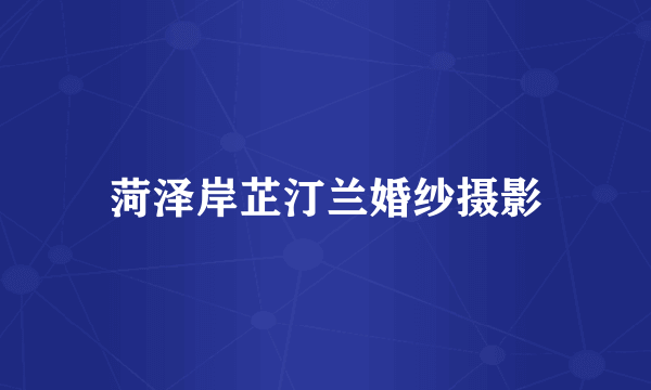 菏泽岸芷汀兰婚纱摄影
