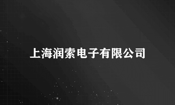 上海润索电子有限公司