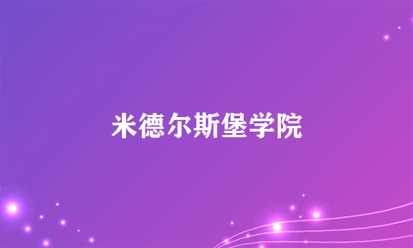 米德尔斯堡学院