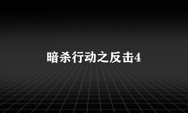 暗杀行动之反击4