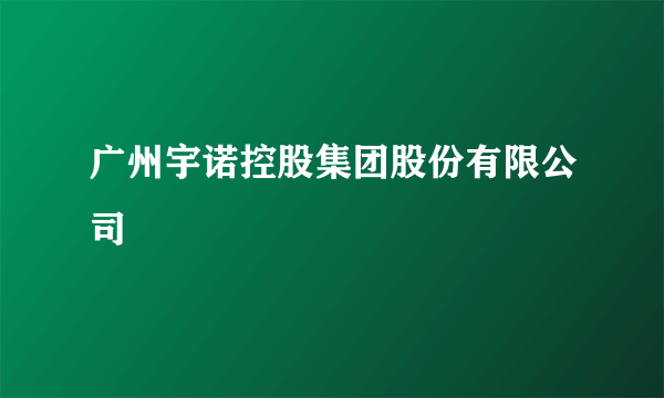 广州宇诺控股集团股份有限公司