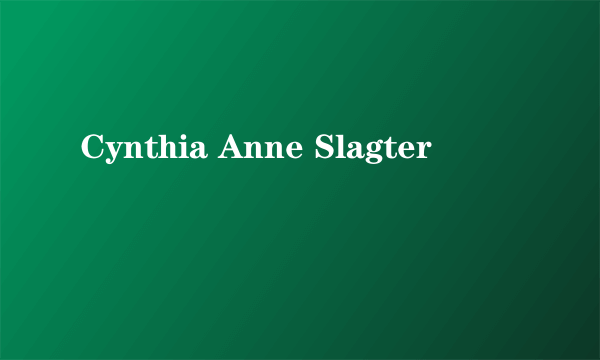 Cynthia Anne Slagter