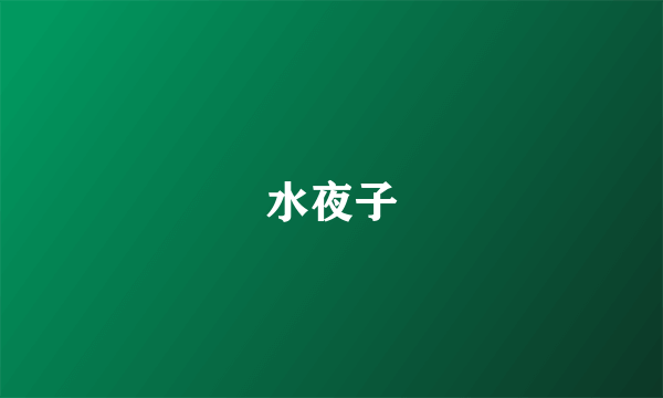 水夜子
