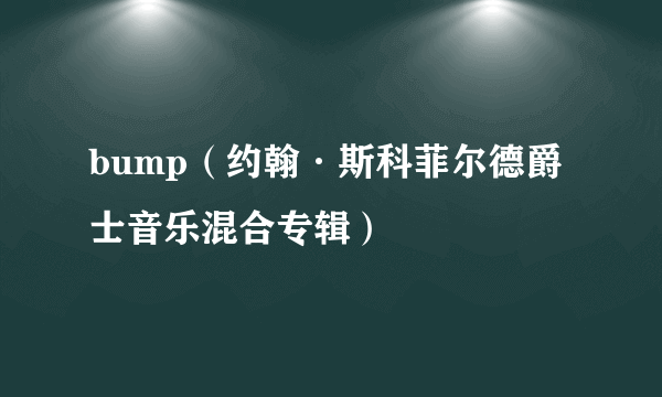 bump（约翰·斯科菲尔德爵士音乐混合专辑）