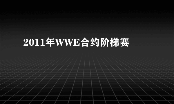 2011年WWE合约阶梯赛