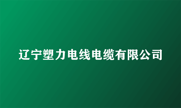 辽宁塑力电线电缆有限公司