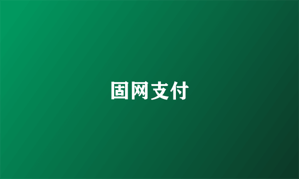 固网支付