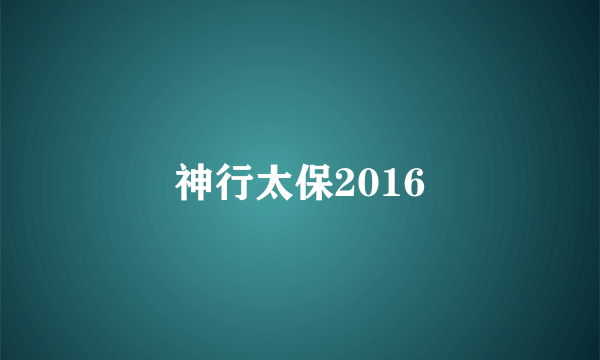神行太保2016