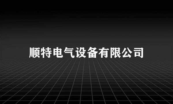 顺特电气设备有限公司