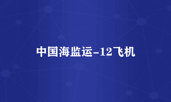 中国海监运-12飞机