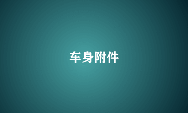 车身附件
