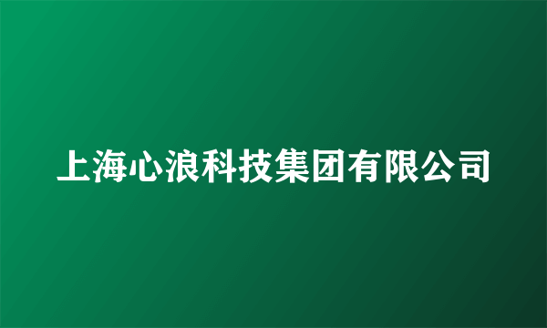 上海心浪科技集团有限公司