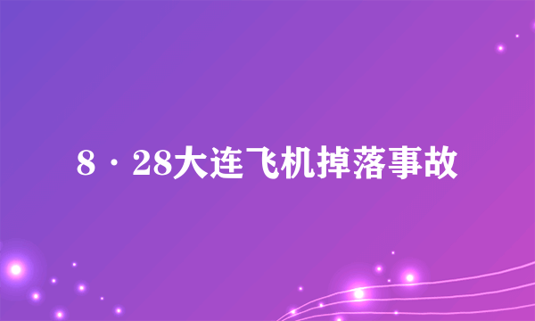 8·28大连飞机掉落事故