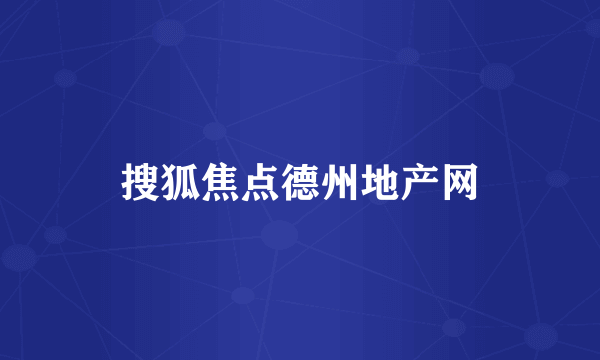 搜狐焦点德州地产网