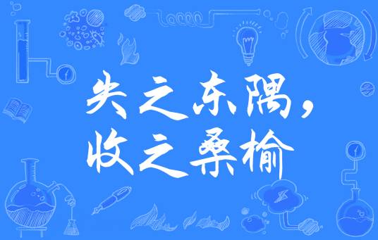 失之东隅，收之桑榆