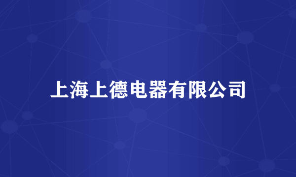 上海上德电器有限公司