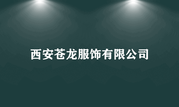 西安苍龙服饰有限公司