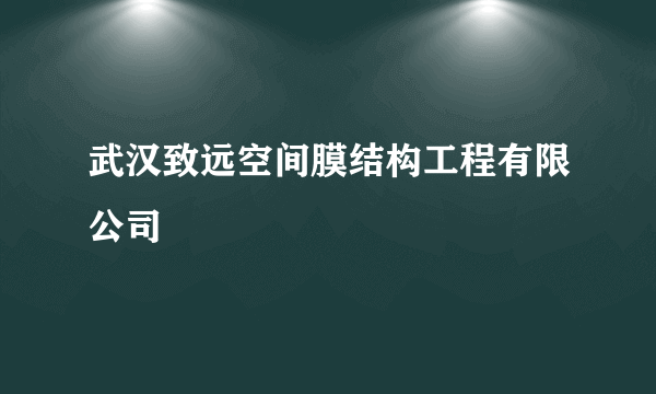 武汉致远空间膜结构工程有限公司