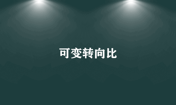 可变转向比