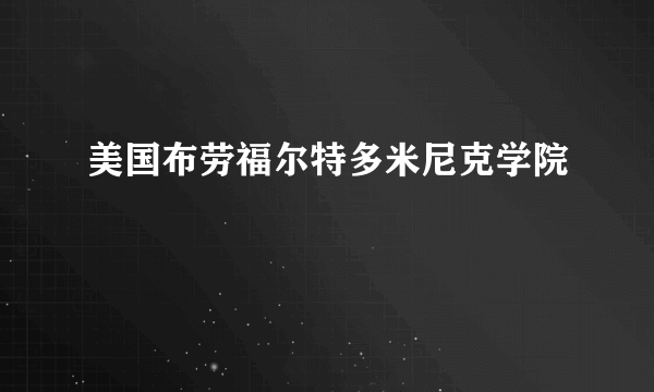 美国布劳福尔特多米尼克学院