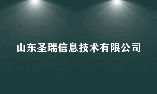 山东圣瑞信息技术有限公司