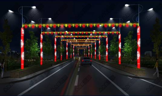 道路照明（道路设置的照明灯具）