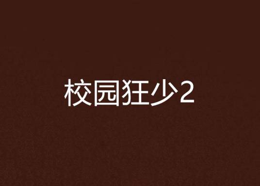 校园狂少2