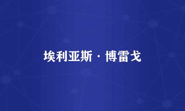 埃利亚斯·博雷戈