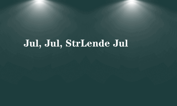 Jul, Jul, StrLende Jul