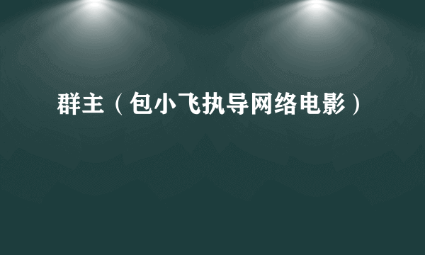 群主（包小飞执导网络电影）
