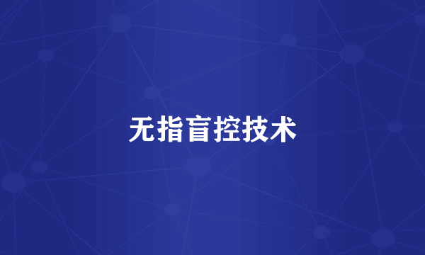 无指盲控技术