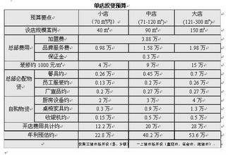 投资预算