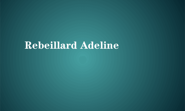 Rebeillard Adeline