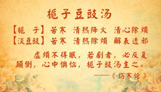 栀子豉汤