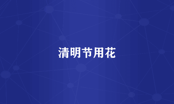 清明节用花