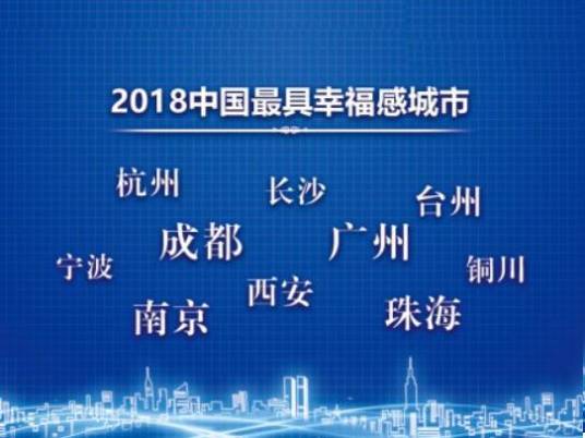 2018中国最具幸福感城市