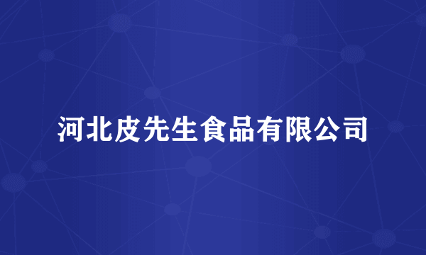 河北皮先生食品有限公司
