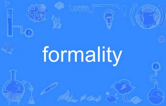 formality