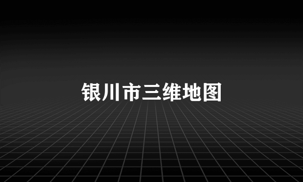 银川市三维地图