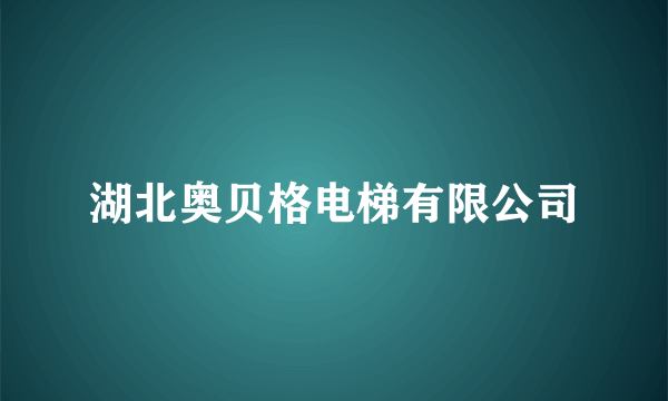 湖北奥贝格电梯有限公司