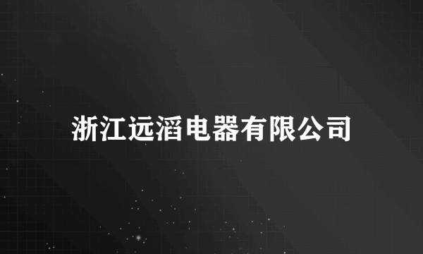 浙江远滔电器有限公司