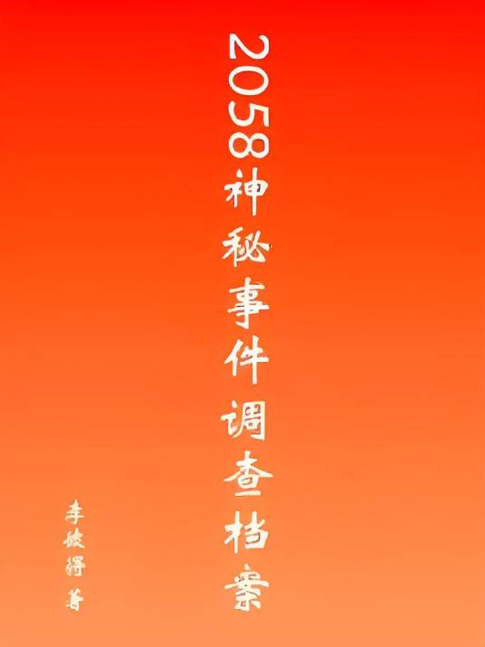 2058神秘事件调查档案