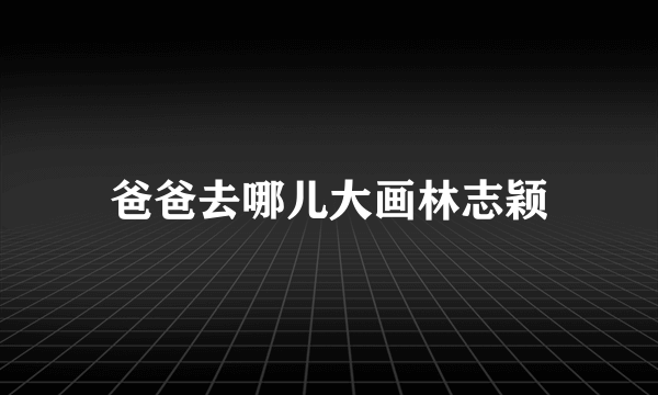 爸爸去哪儿大画林志颖